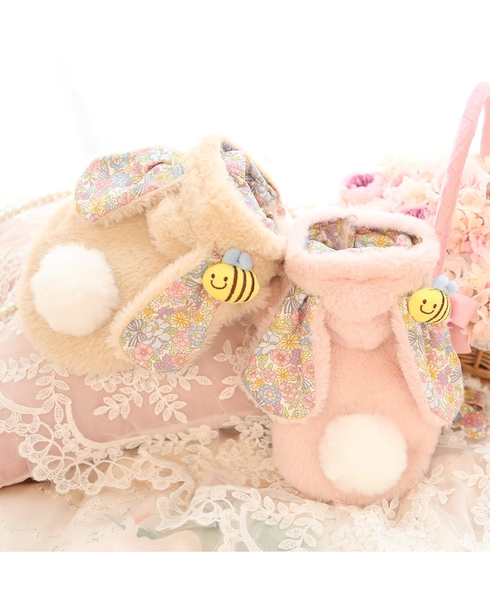 Pet Clothes For Dogs And Cats Yorkshire Teddy Chihuahua Dog Hodded Coat Fleece Cat Winter Warm Clothing Rabbit Design front-0