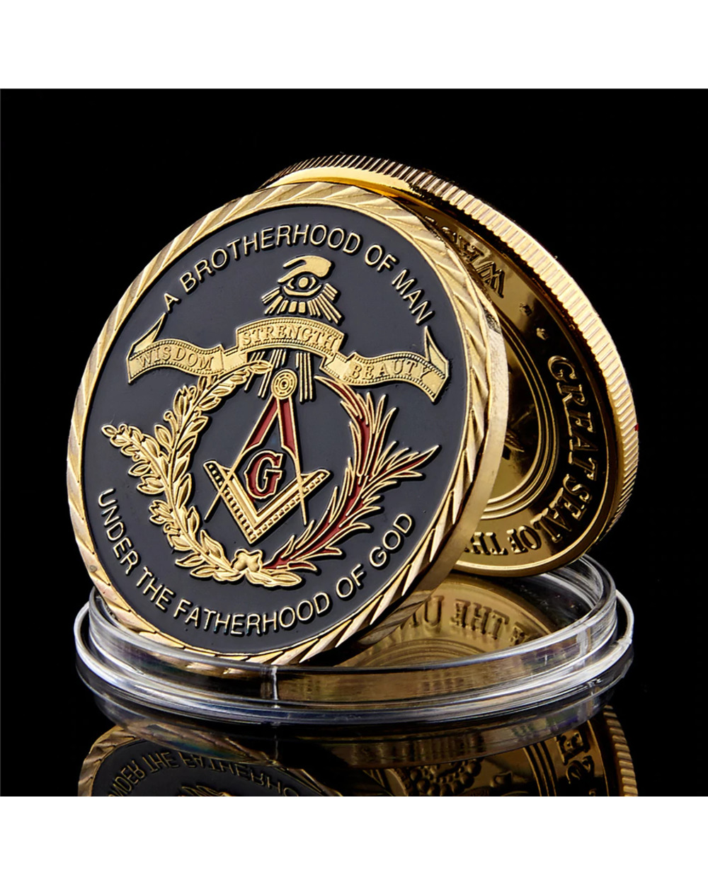 Brotherhood Of Man The Fatherhood Of God Masonic Coin front-0