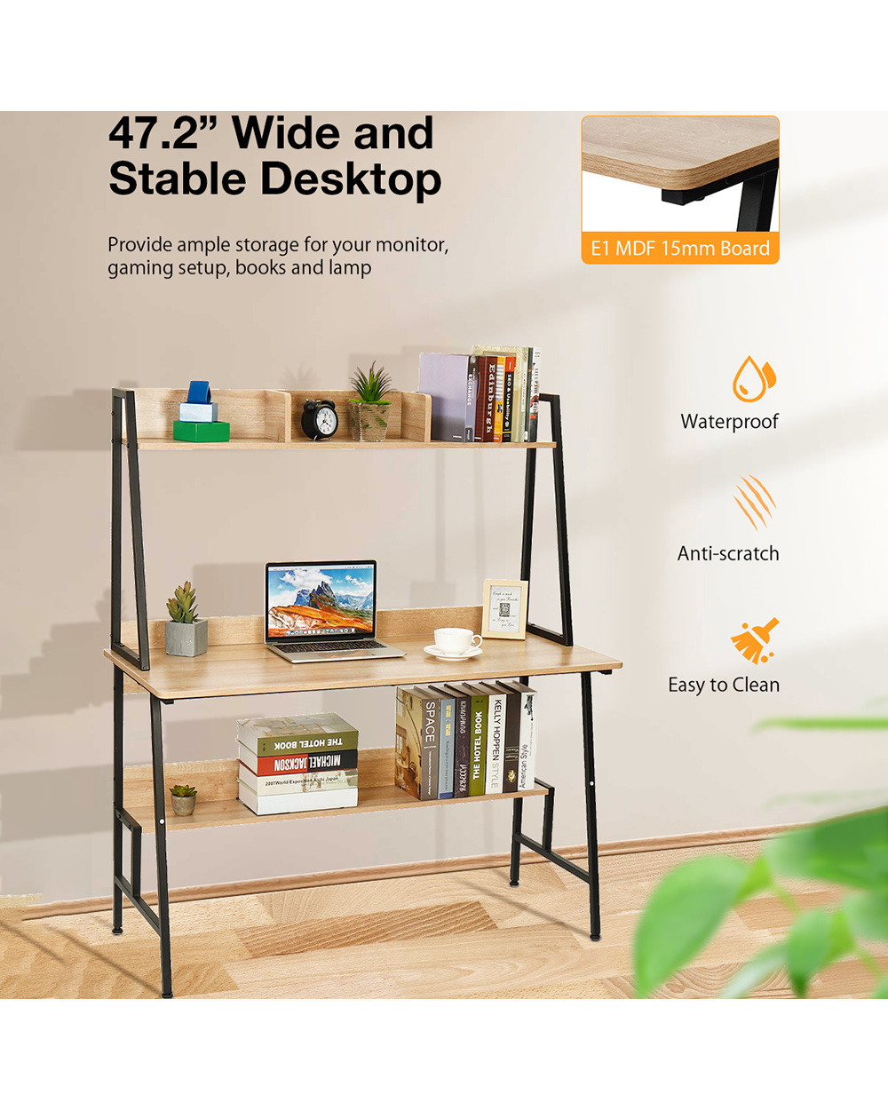 Large Multi-Layer Computer Laptop Desk front-1