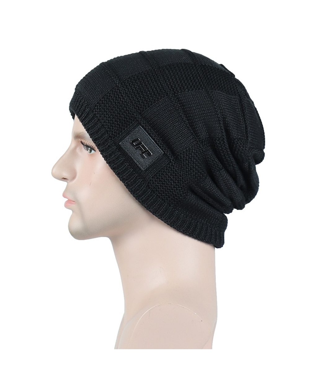 Winter Warm Plus Velvet Running Caps Men Women Protect Ear Knitted Hats Ski Outdoor Hiking Cycling Earmuffs Thicken Pil front-5