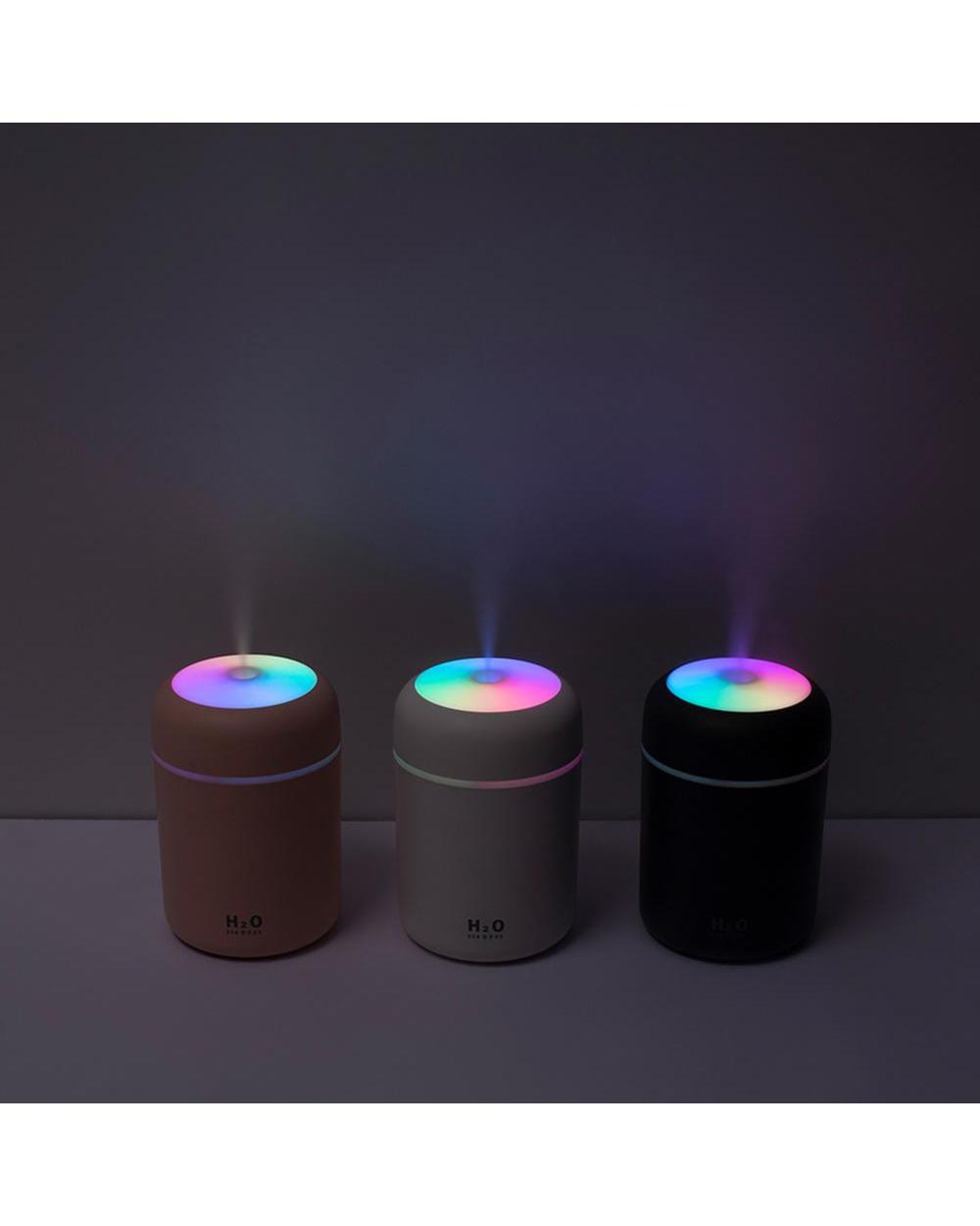 300Ml Usb Air Humidifier Mini Ultrasonic Humidifier Aroma Essential Oil Diffuser 7 Colors Night Light Purifier Home Mis front-3
