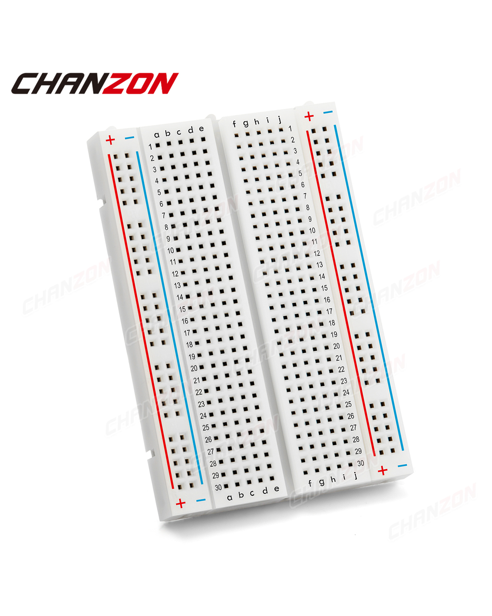 1Pc Breadboard With 400 Tie Points Bb-801 Solderless Prototype Universal Pcb Bread Board For Diy Kits Arduino Proto Ras front-0