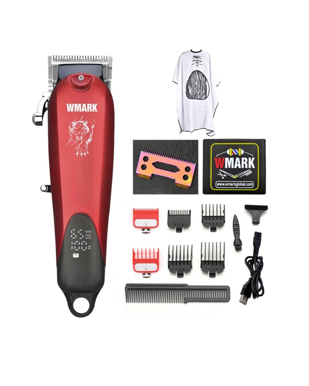 Wmark Ng-103Plus Ng-103B Professional Cordless Hair Clippers Hair Cutter Hair Cutting Machine Hair Trimmer 6500 Rpm front-1