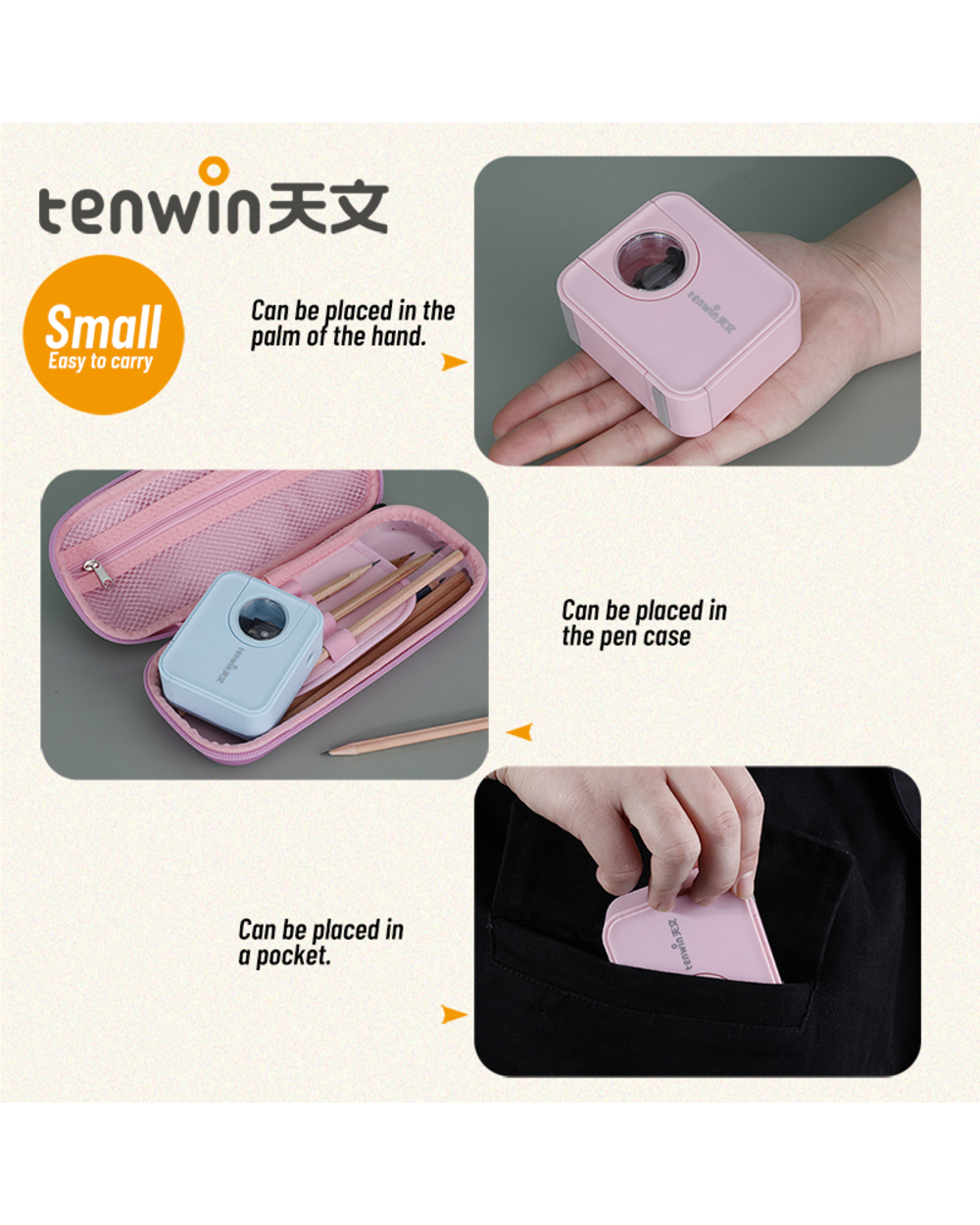 Automatic Pencil Sharpener Electric Cute Battery Usb For Kids Children Heavy Duty Stationery front-4