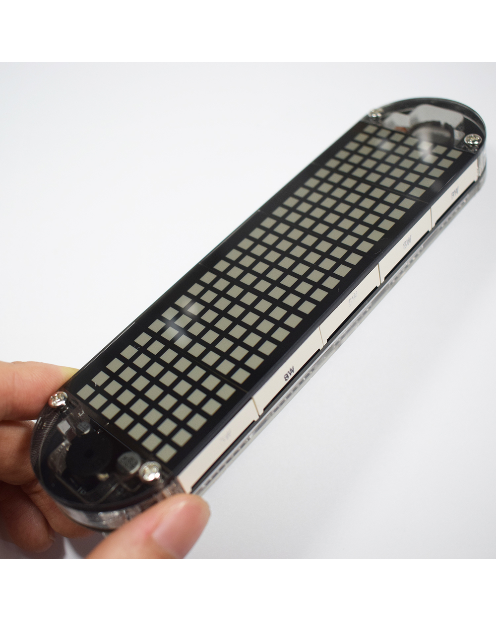 Diy Led Dot Matrix Ds3231 Multifunction Alarm Desktop Clock Electronic Kit With Temperature Date Time Holiday Birthday front-3