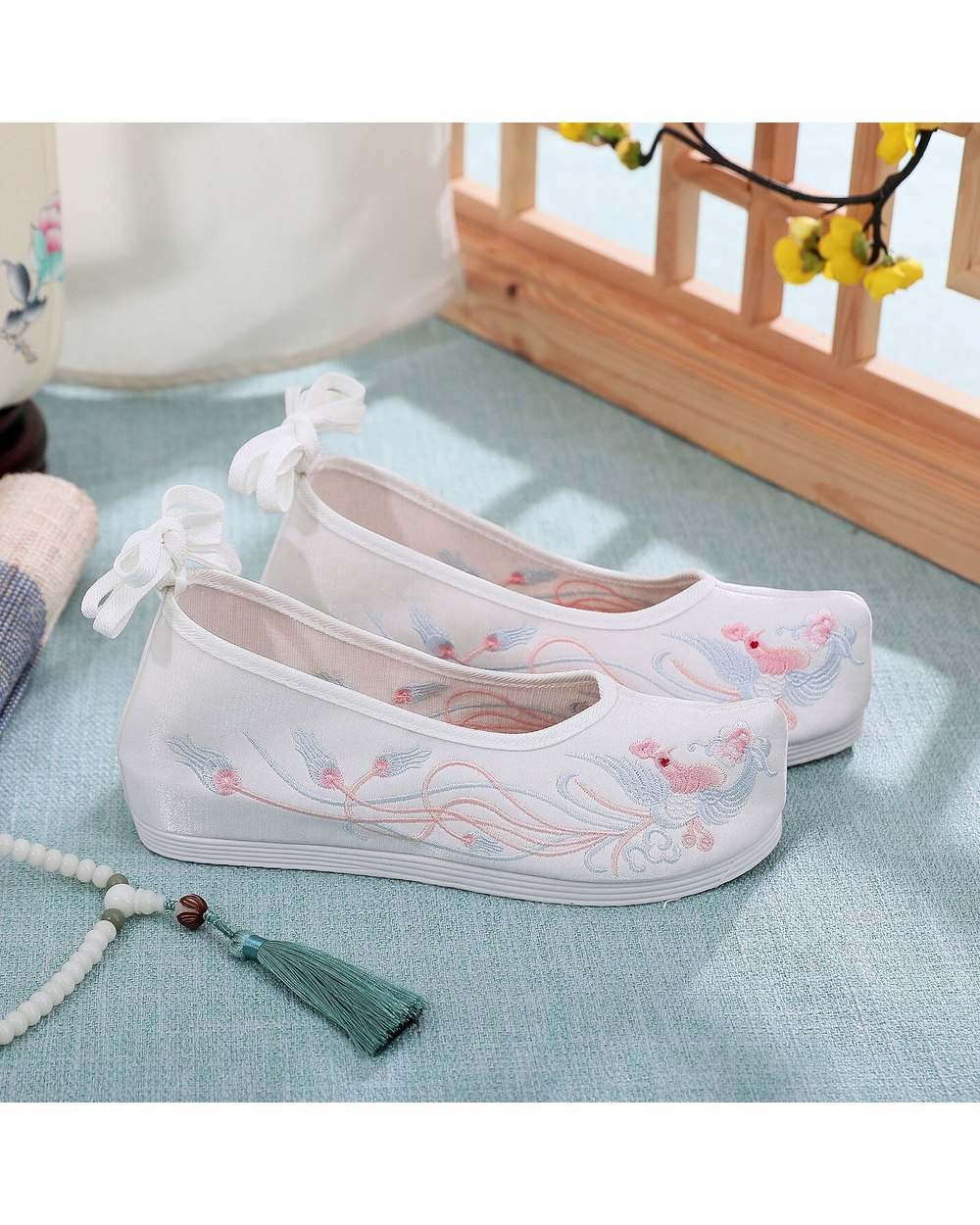 China Traditional Hanfu Cosplay Shoes Ming Dynasty Embroidered Super Fairy Inside Increased Ancient Shoes front-4