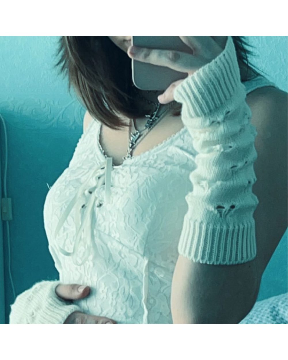 Arm Warmer Winter Women Gloves Stylish Hand Gloves Girl Arm Crochet Knitting Hollow Heart Mitten Warm Fingerless Gloves front-3