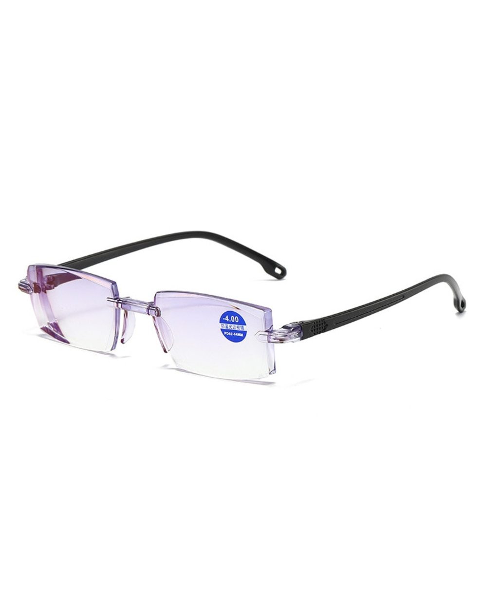 Reading Glasses 0 -1.0 To -4.0 Myopia Glasse Rimless Anti Blue Light Men Myopia Glasses Frameless Nearsighted Eyeglasse front-5