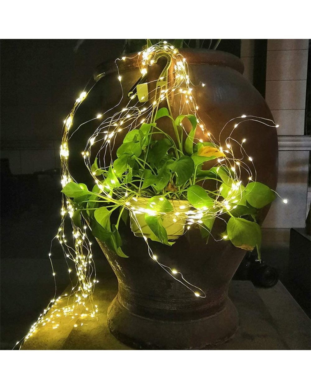 600 LED Christmas Tree Vine Branch Light Copper Wire LED String Fairy Light Garden Holiday Waterfall Garland light front-1