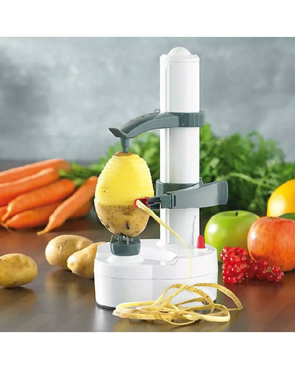 Multifunction Electric Peeler For Fruit Vegetables Automatic Stainless Steel Peeler Kitchen Potato Cutter Machine front-2
