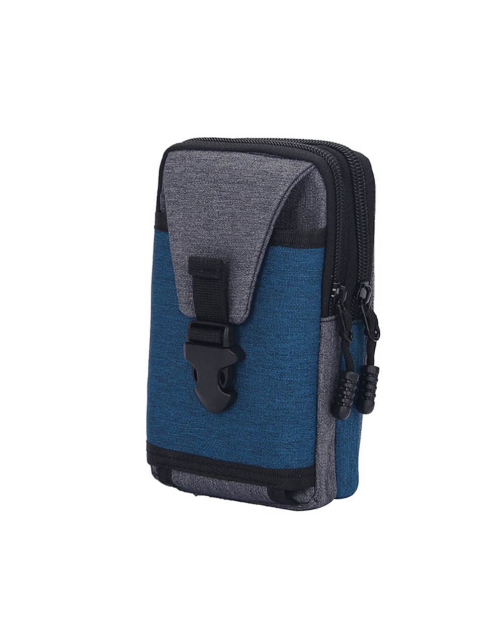 Men Vintage Canvas Waist Bag Phone Pouch Sport Belt Hip Belt Hook Loop Holster Wallet Carry Case Purse front-4