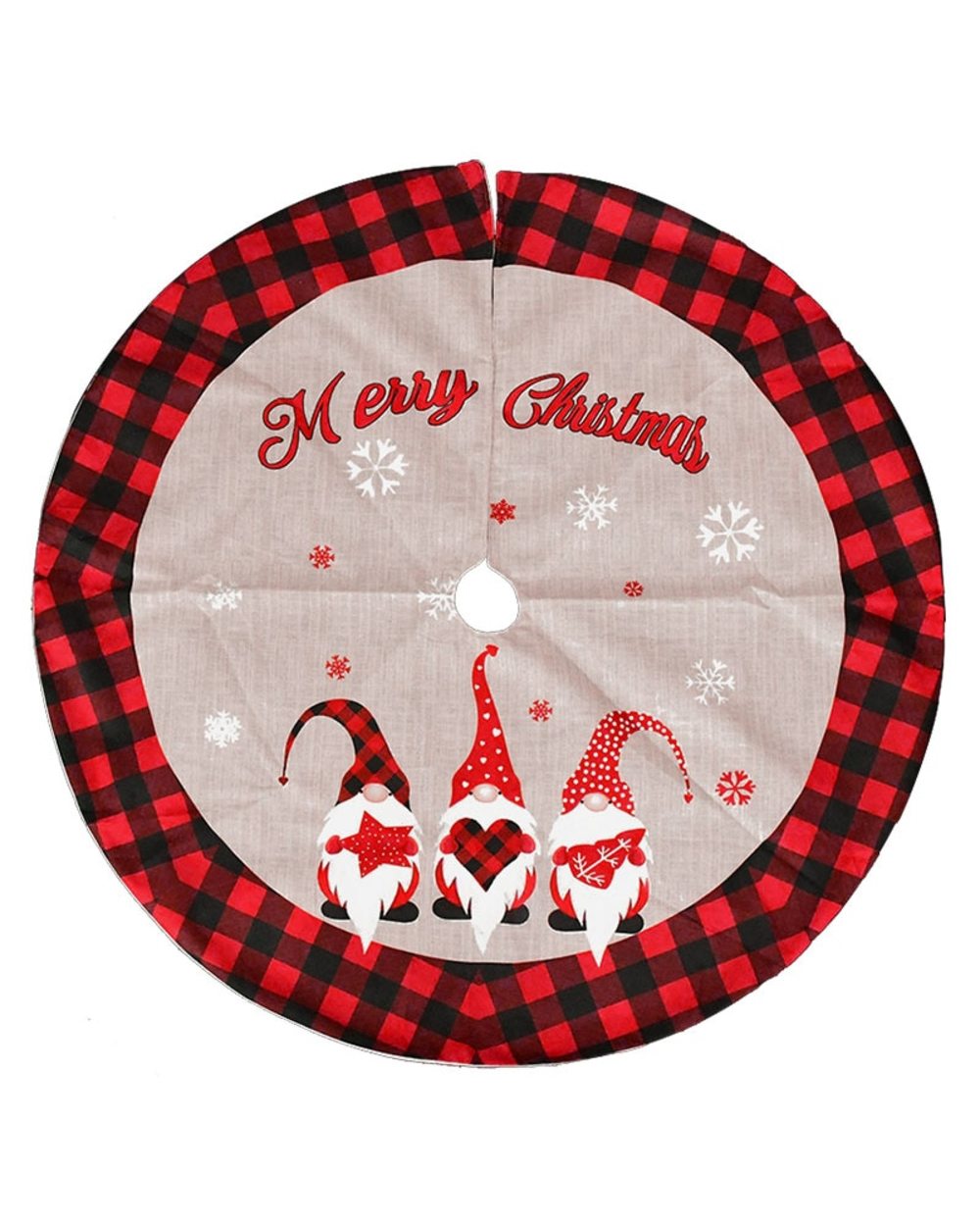 Christmas Tree Skirt Snowflake Xmas Tree Mat Carpet Ornament Christmas Decorations for Home New Year Party Natal Gifts front-4