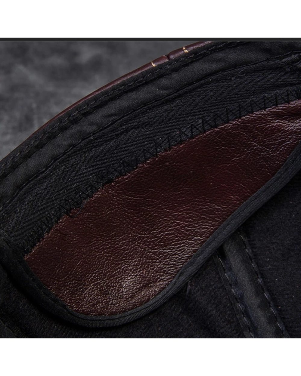 2021 Male Genuine Leather Cowhide 56-60Cm Black/Brown Baseball Caps Eagle Print For Man Casual Street Gf Gorras Dad Hat front-4