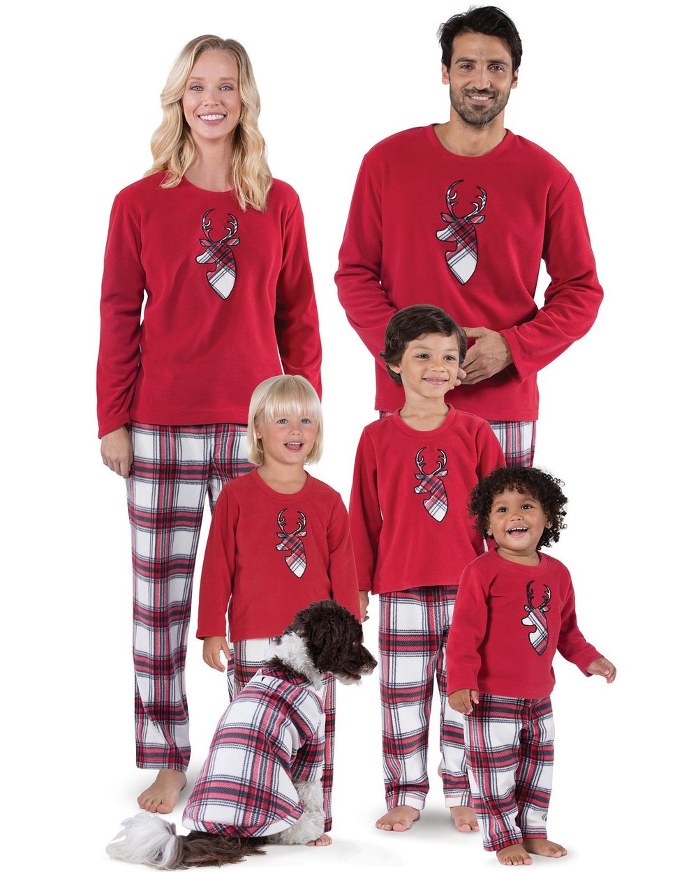 2021 Christmas Family Matching Pajamas Deer Adult Baby Family Matching Outfits Top Pants Christmas Pajamas Kids Romper front-0