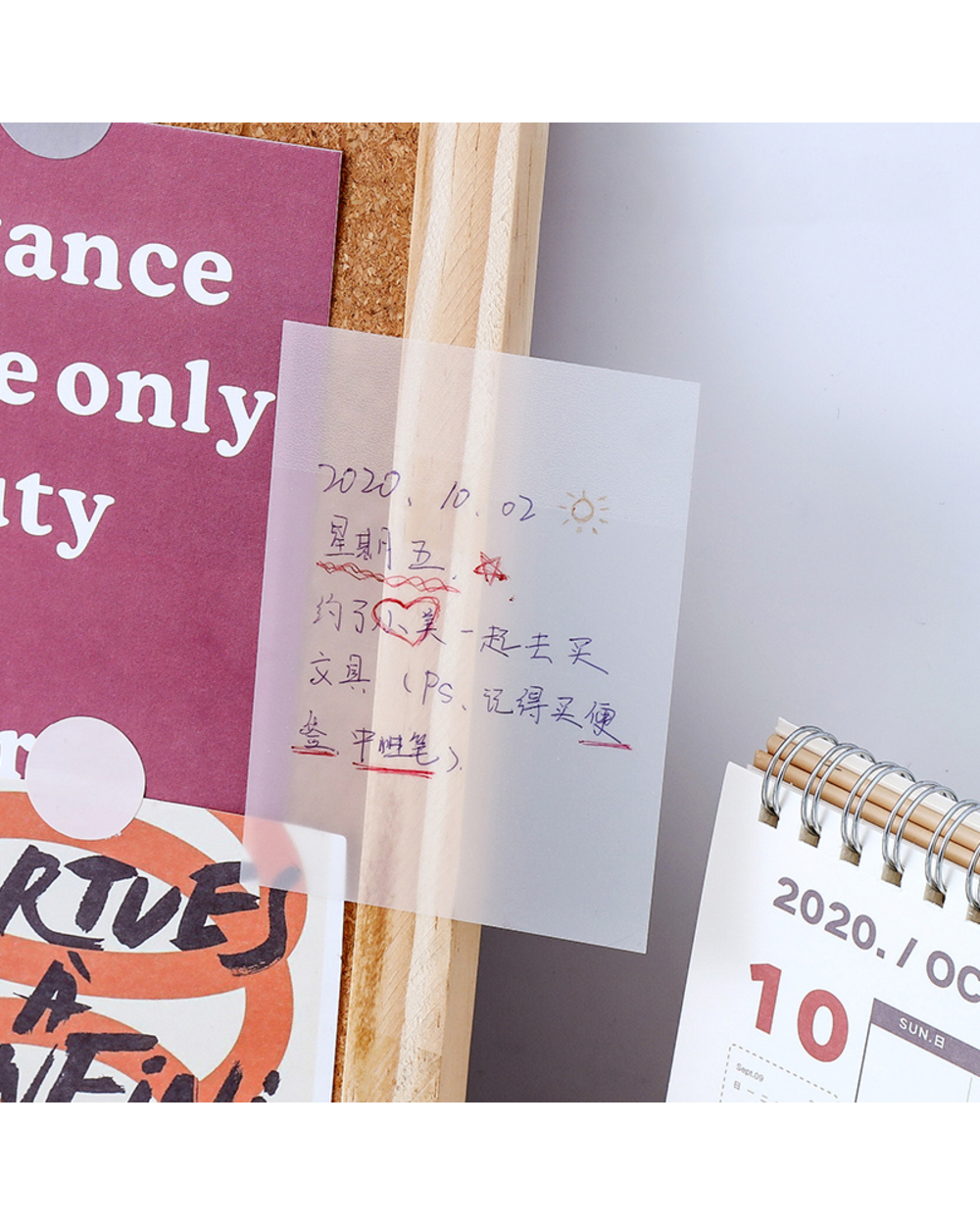 Winzige Transparent Sticky Notes Notepad Memo Bookmark Sticker Note Paper School Office Supplies Stationery front-5