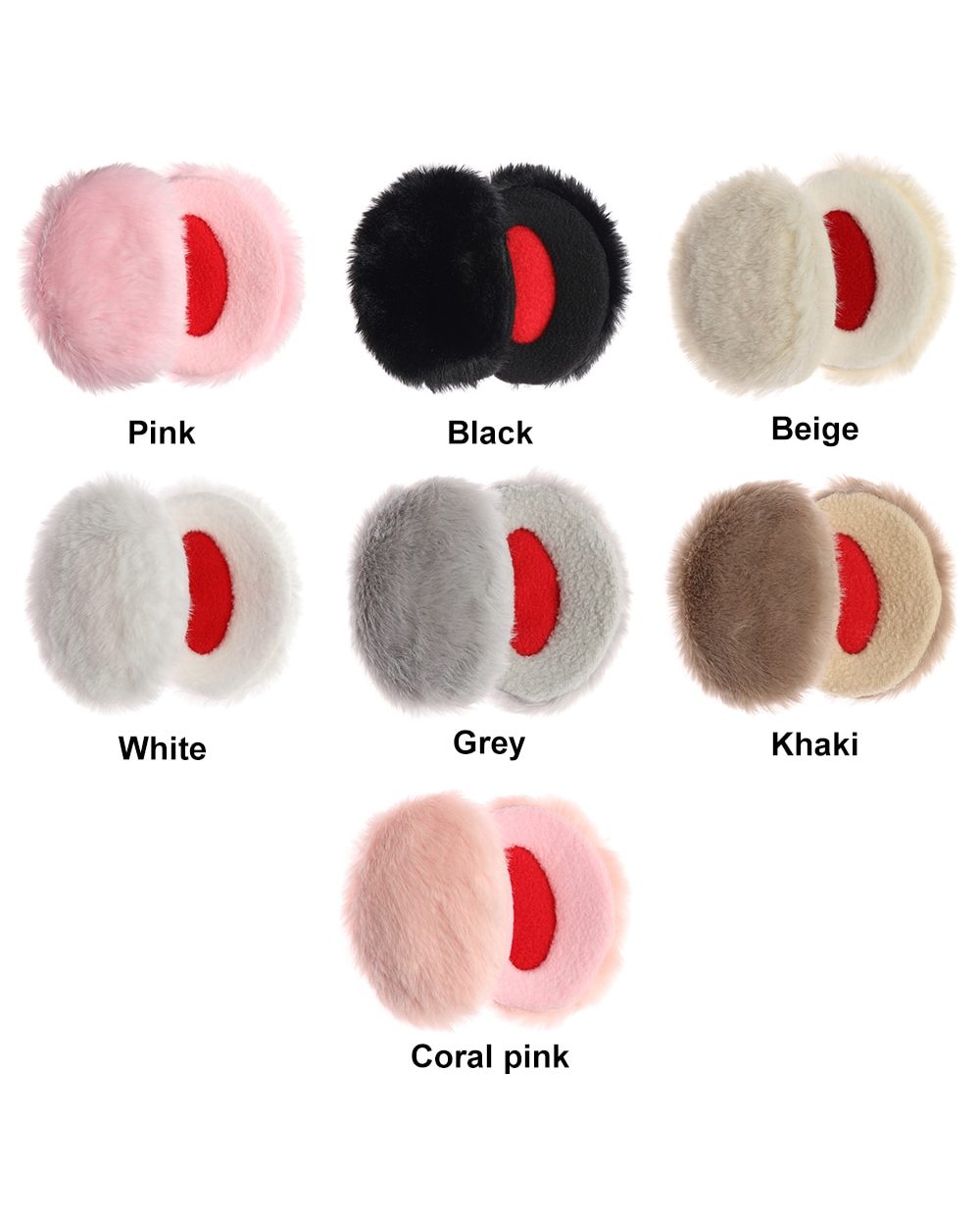 1Pair Bandless Ear Muffs Winter Thick Warm Fleece Ear Muffs Ear Covers Women Men Outdoor Cold Weather Windproof Ear War front-4