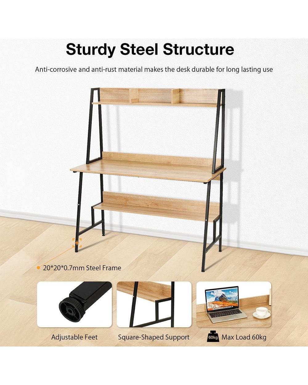 Large Multi-Layer Computer Laptop Desk front-2
