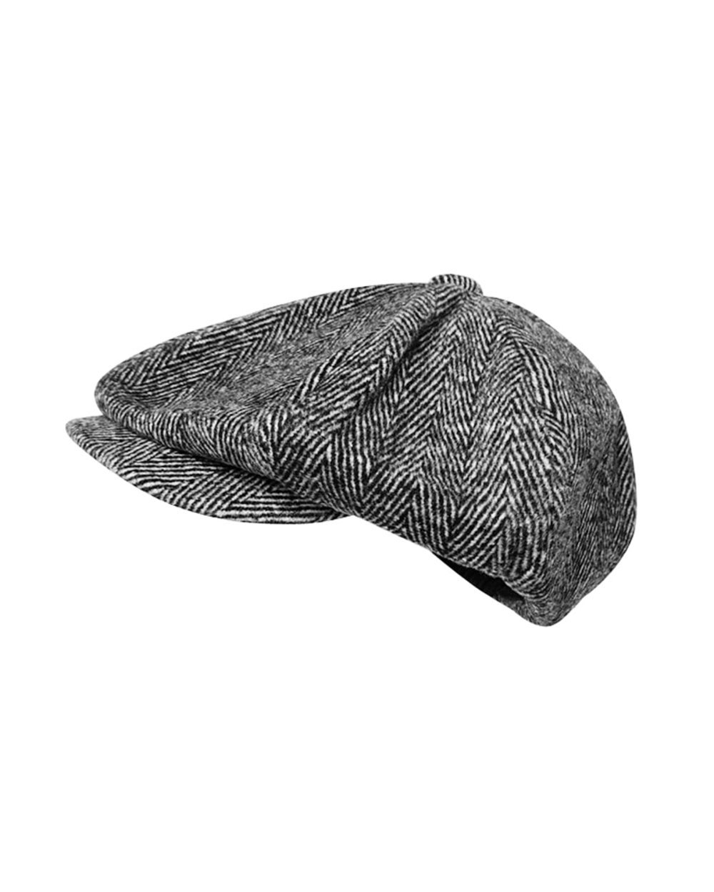 Wool Newsboy Cap Men Grey Herringbone Flat Caps Women Men British Painters Hat Soft Autumn Winter Hats Octagonal Cap Bl front-2