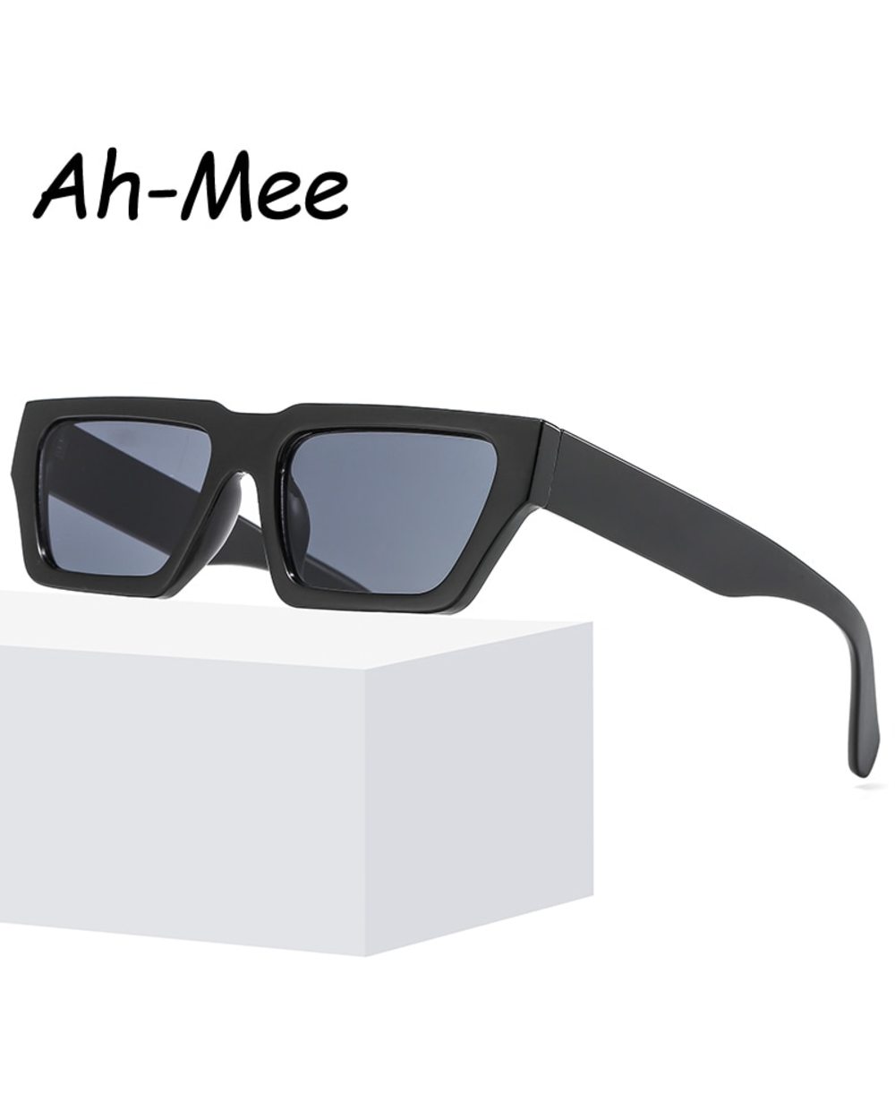 Vintage Square Frame Sunglasses Women Men Fashion Trendy Shades Sun Glasses Punk Popular Retro Hip-Hop Female Eyewear U front-2