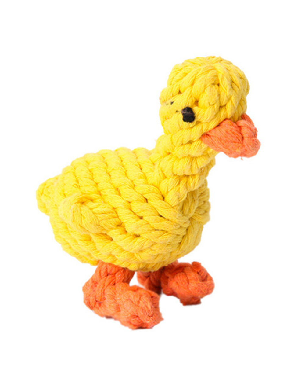 Cute Dog Toys Pet Rope Toy Weaving Duck Shape Bite-Resistant Dog Teething Toy Dog Chew Rope Pet Training Supplies Dropp front-0