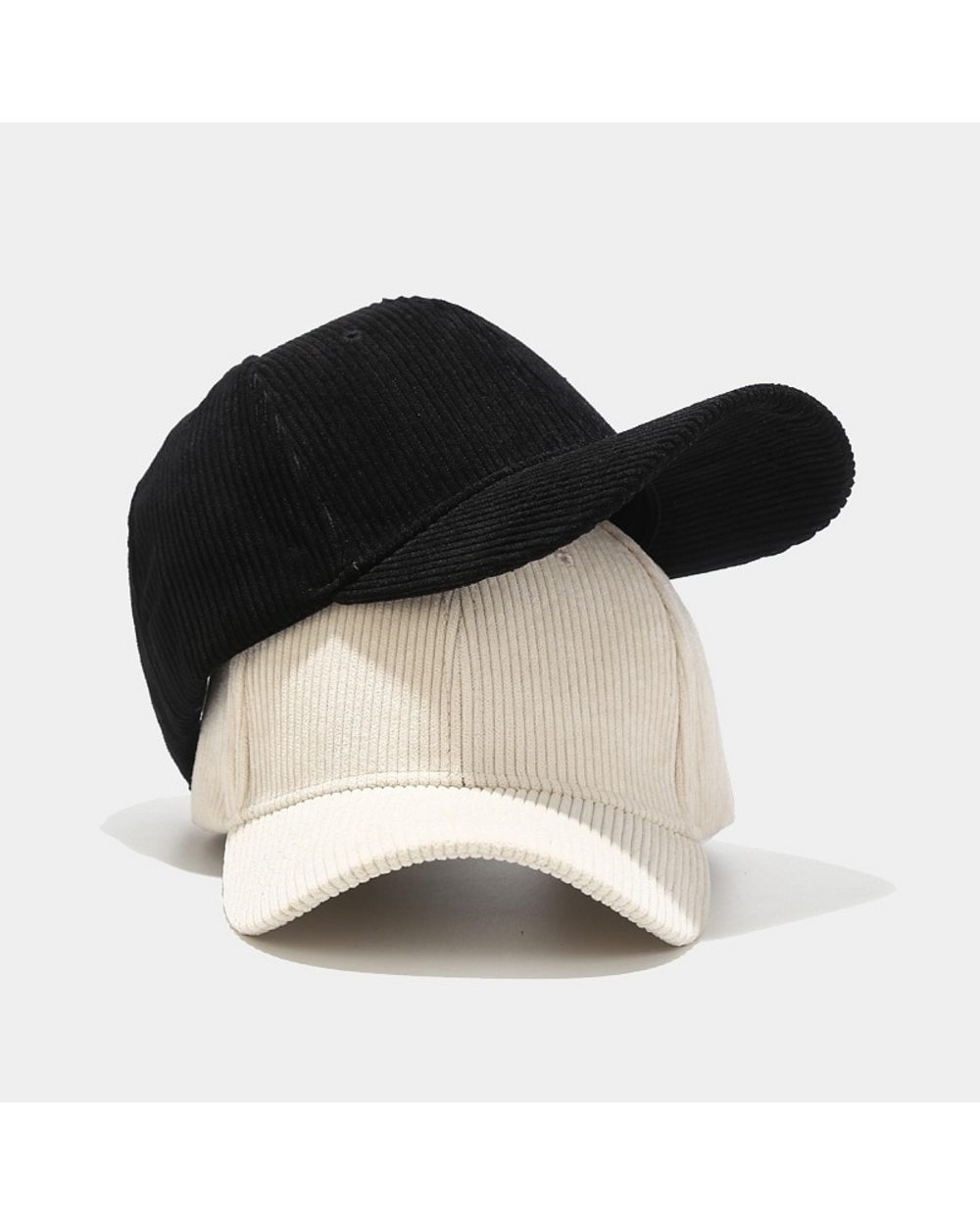 Spring Autumn Corduroy Baseball Cap Unisex Vintage Baseball Hat Women Men Outdoor Adjustable Hip Hop Gorras Snapback front-2