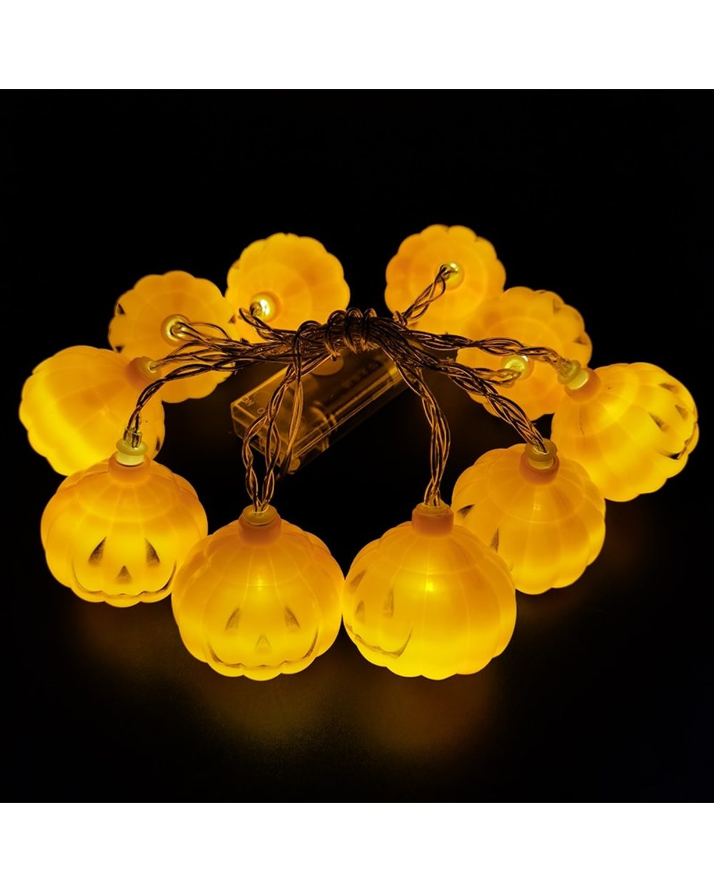 150cm 10LED Halloween LED String Lights Portable Pumpkin Ghost Skeletons Lights for Home Bar Halloween Party Decor front-1