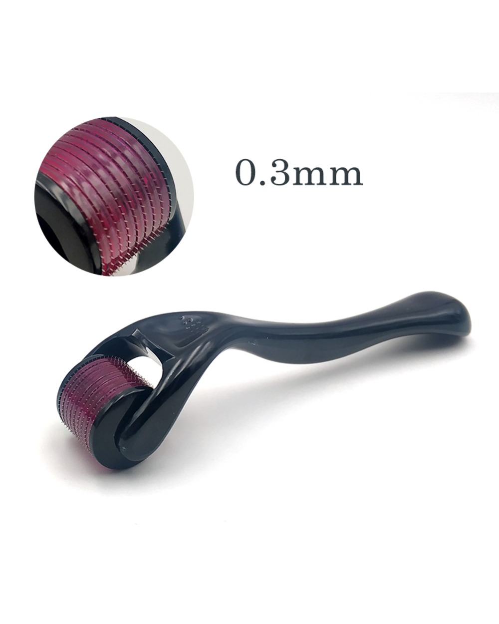 Micro Needle Roller Derma Roller Dermaroller Titanium Hair Regrowth Beard Growth Anti Hair Loss Treatment Thinning Hair front-3