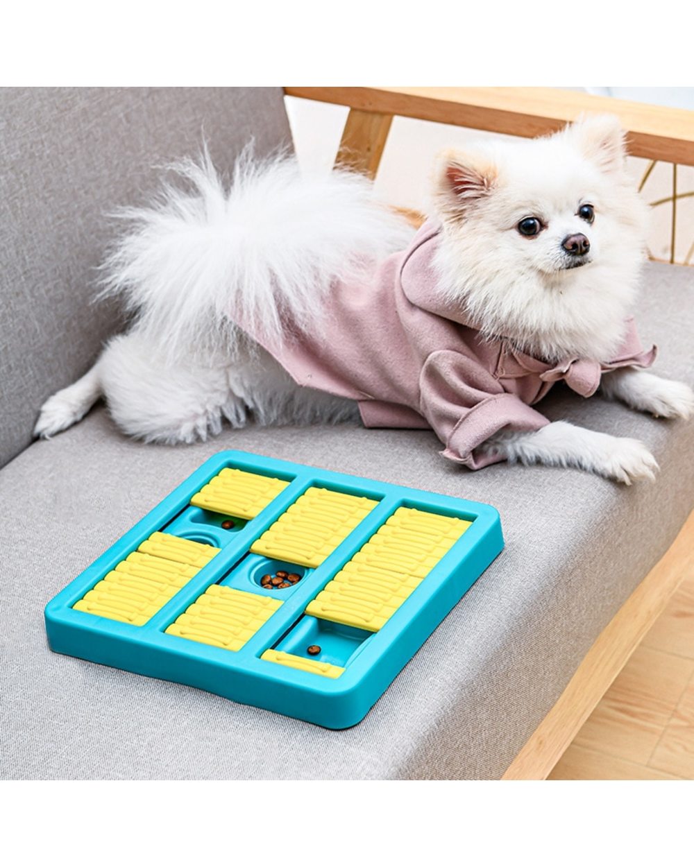 Dogs Puzzle Toys Food Plate For Home Snacks Dispensing Feeding Puppy Eat Dish Leaking Ball Training Dog Slow Feeder Bowl front-0