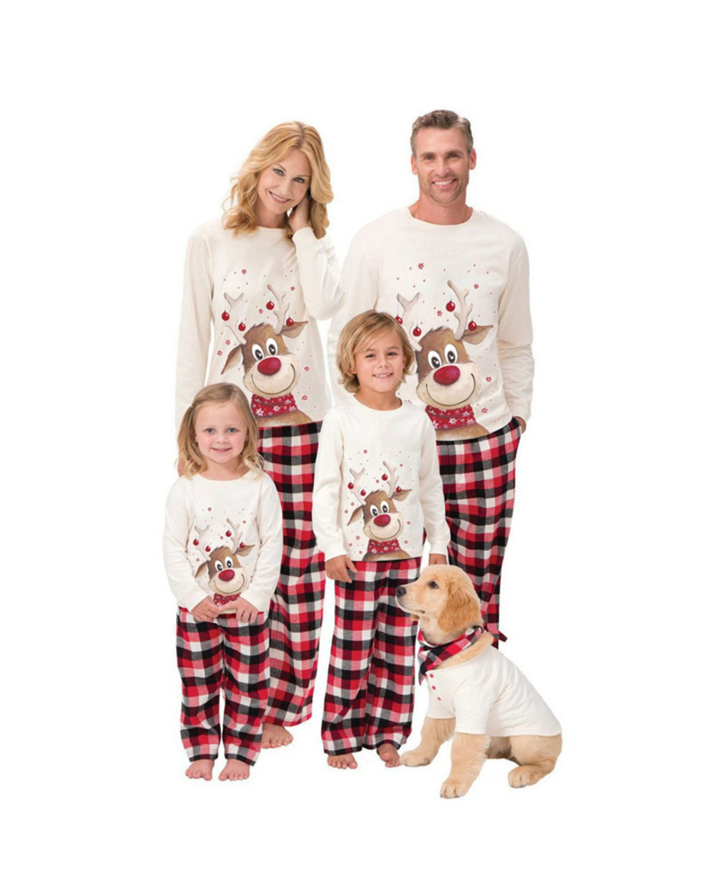 Family Look Christmas Clothes Family Matching Christmas Pajamas New Year Mom And Daughter Mother Daddy Baby Girl Boy front-0