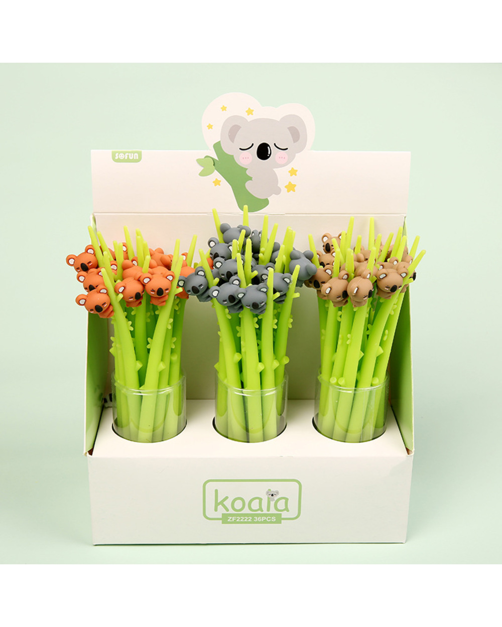 0.5Mm New Arrival Cute Soft Rubber Koala Cute Gel Ink Pen School Office Writing Supply Novelty Gift Stationery Student front-1