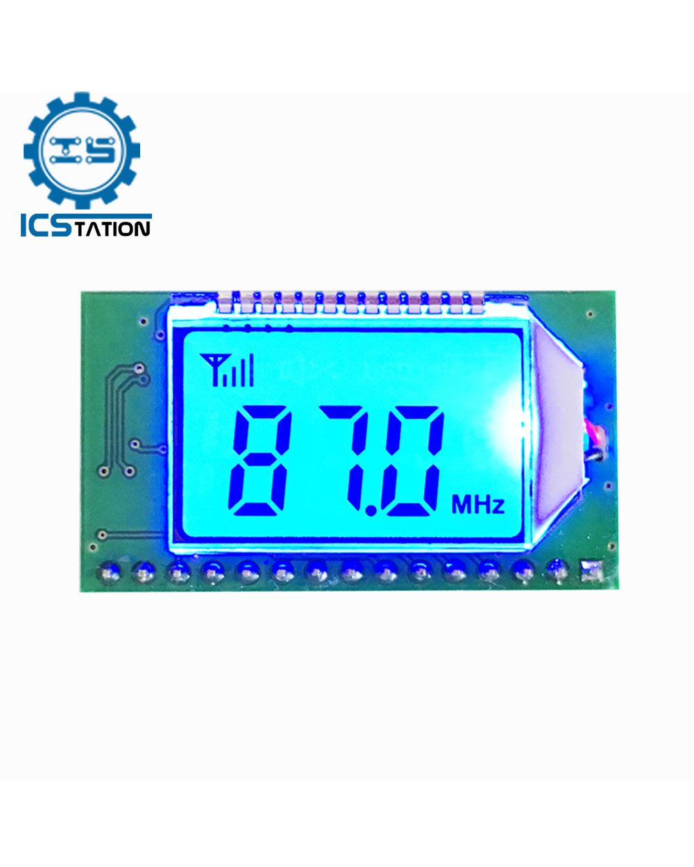 Dsp Pll Digital Stereo Fm Radio Receiver Module 76-108Mhz Frequency Modulation Auto Storage Digital Noise Reduction Dc front-0