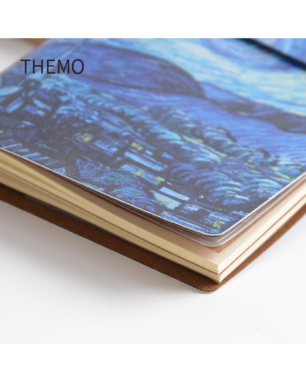 Van Gogh Oil Painting Pu Leather Cover Journal Notebook Travel Diary Book front-4