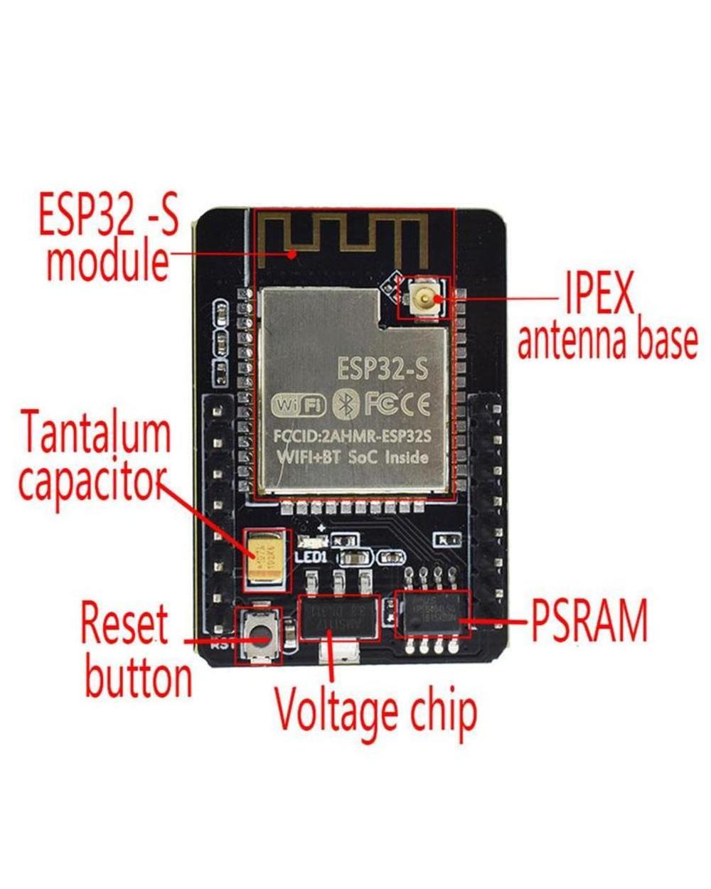 Esp32-Cam Mini Camera Esp32 Cam Mb Wifi Bluetooth-Compatible Development Board Diy Kit Micro Cam With Ov2640 Camera Mod front-3