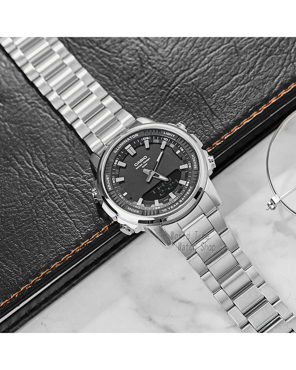 Casio watch wrist watch men top brand luxury set quartz watch 30 meters water resist men watch military Watch AMW880 front-2