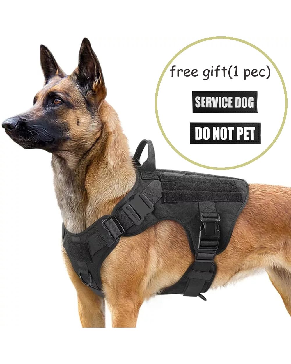 Dog Harness And Leash Set- Metal Buckle Big Dog Vest front-0