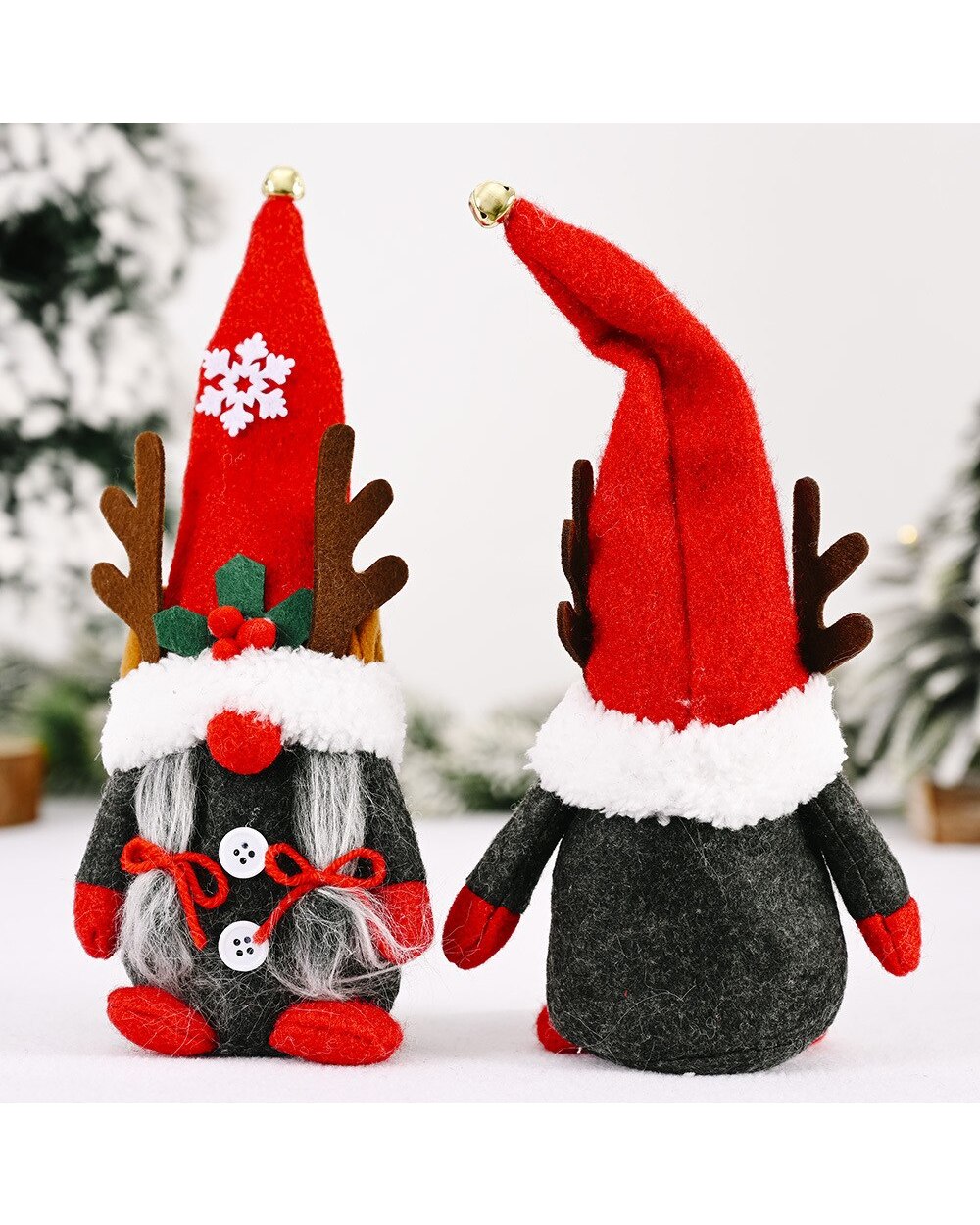 New Christmas Antlers Faceless Gnome Santa Tulip Rudolph Doll Decoration For Home Pendant Gifts Ornaments Party Supplies front-2
