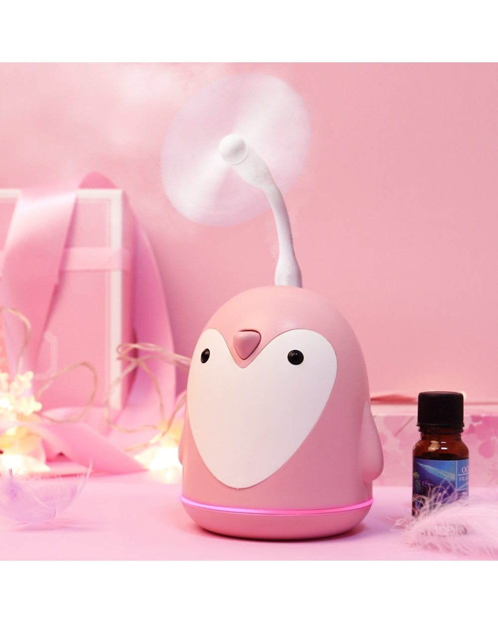 220Ml Aroma Humidifier Cute Penguin Usb Air Diffuser For Home Office Car Mist Maker Essential Oil Diffuser front-1