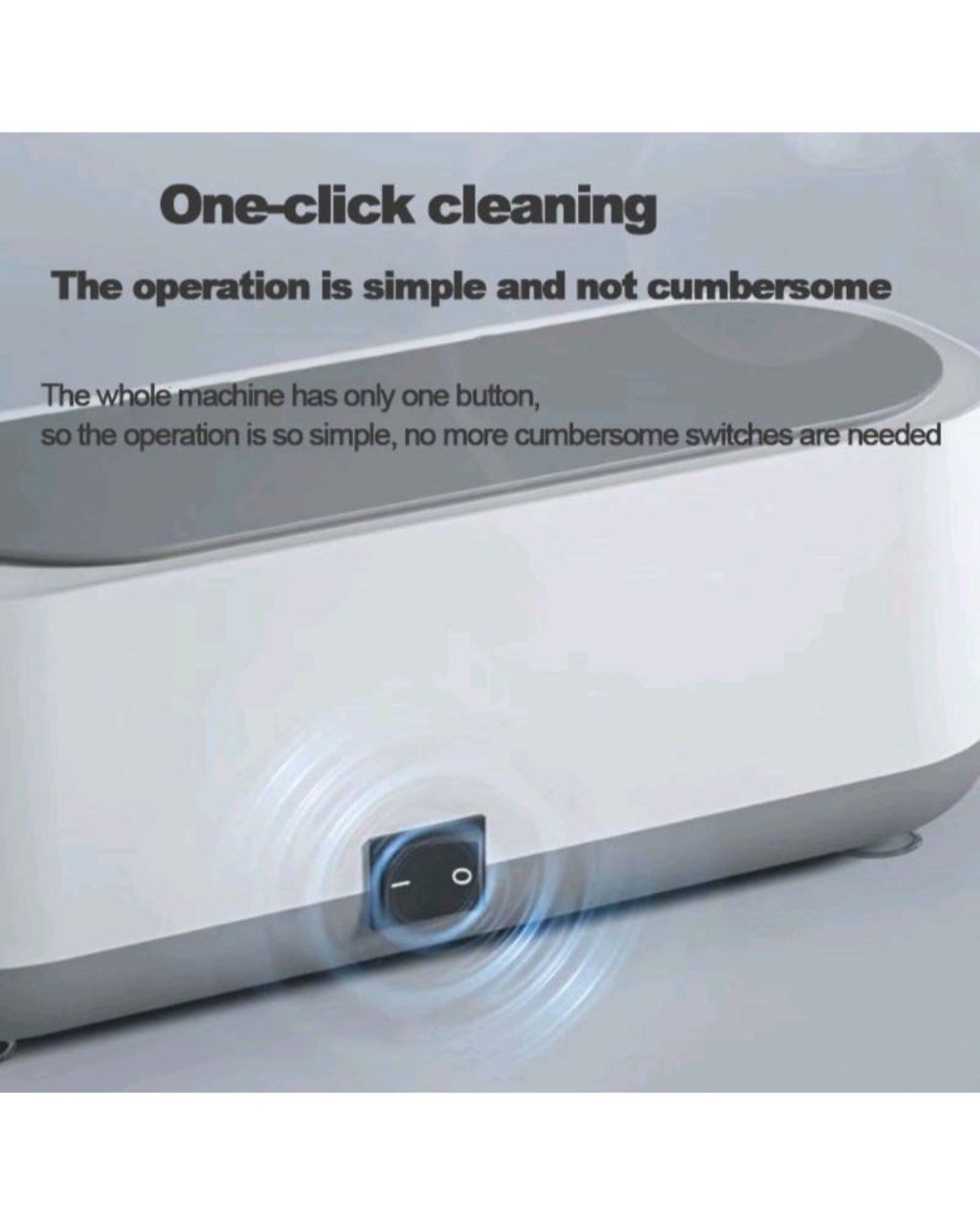 Mini Ultrasonic Cleaning Machine High Frequency Vibration Wash Cleaner Washing Jewelry Glasses Watch Ring Dentures Clea front-5