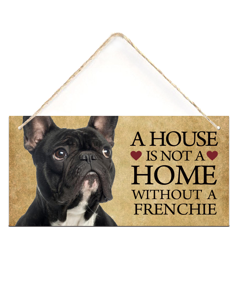 Dog Accessories Tags Rectangular Wooden Pet Tag Pendant Animal Sign Plaques Wood Sign Dog House Home Decoration front-2