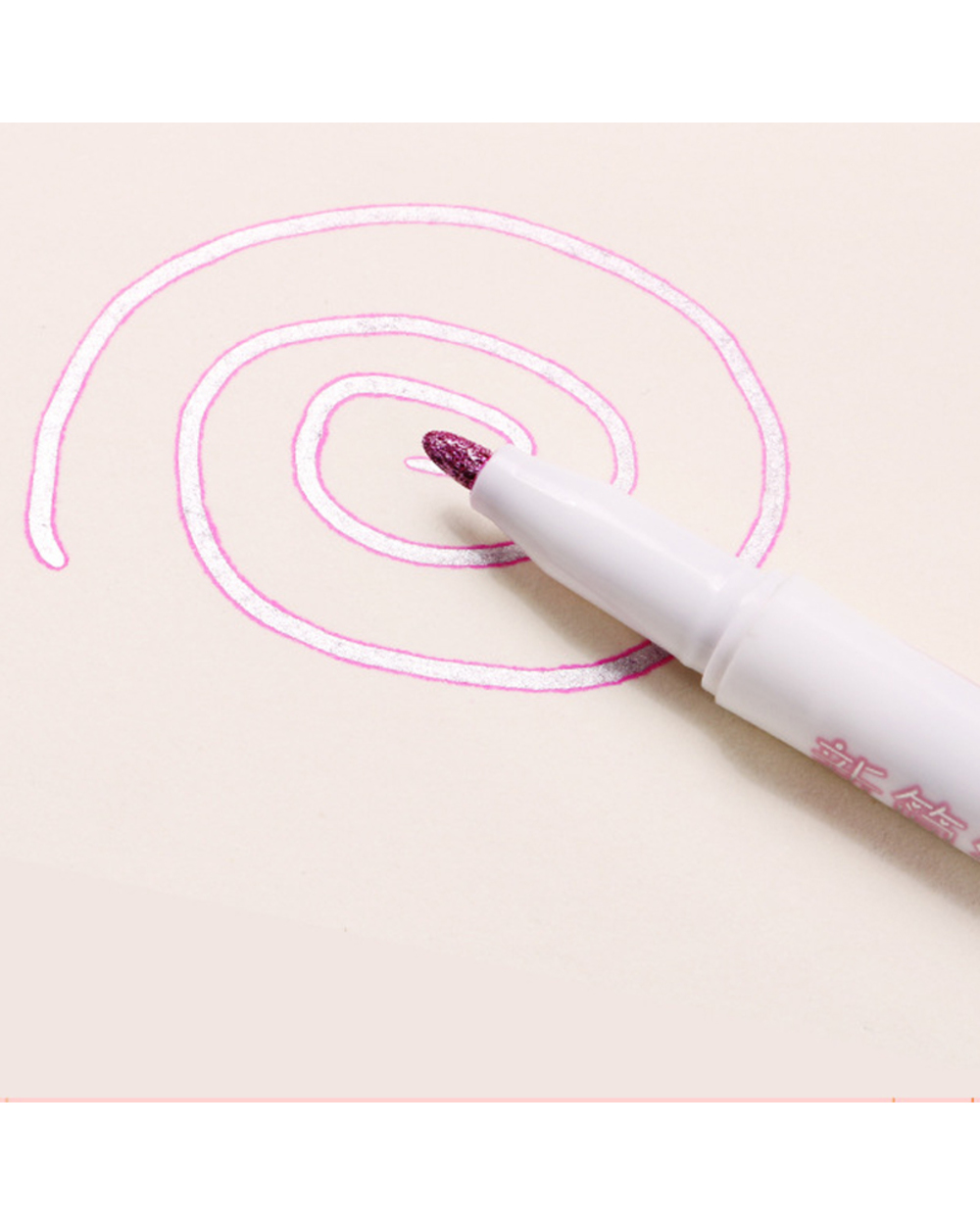 8Pcs/Set Double Line Pen Highlighter Fluorescent Marker Out Line Pen Color Student Multicolor Hand Note Pen For Scrapbo front-3