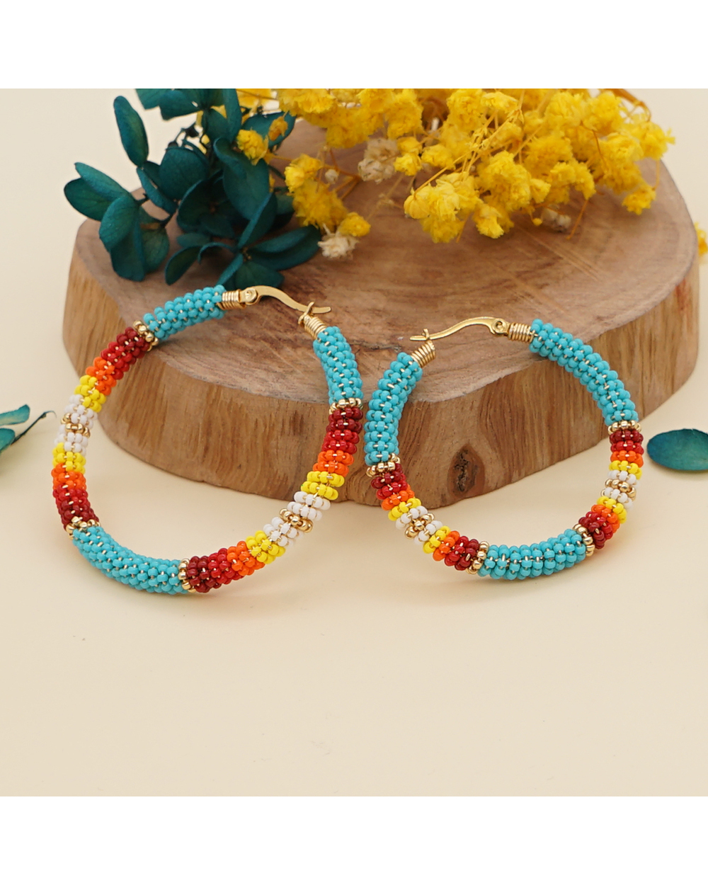 Native Style Earring Bohemian Hoop Earrings For Women Jewelry front-0