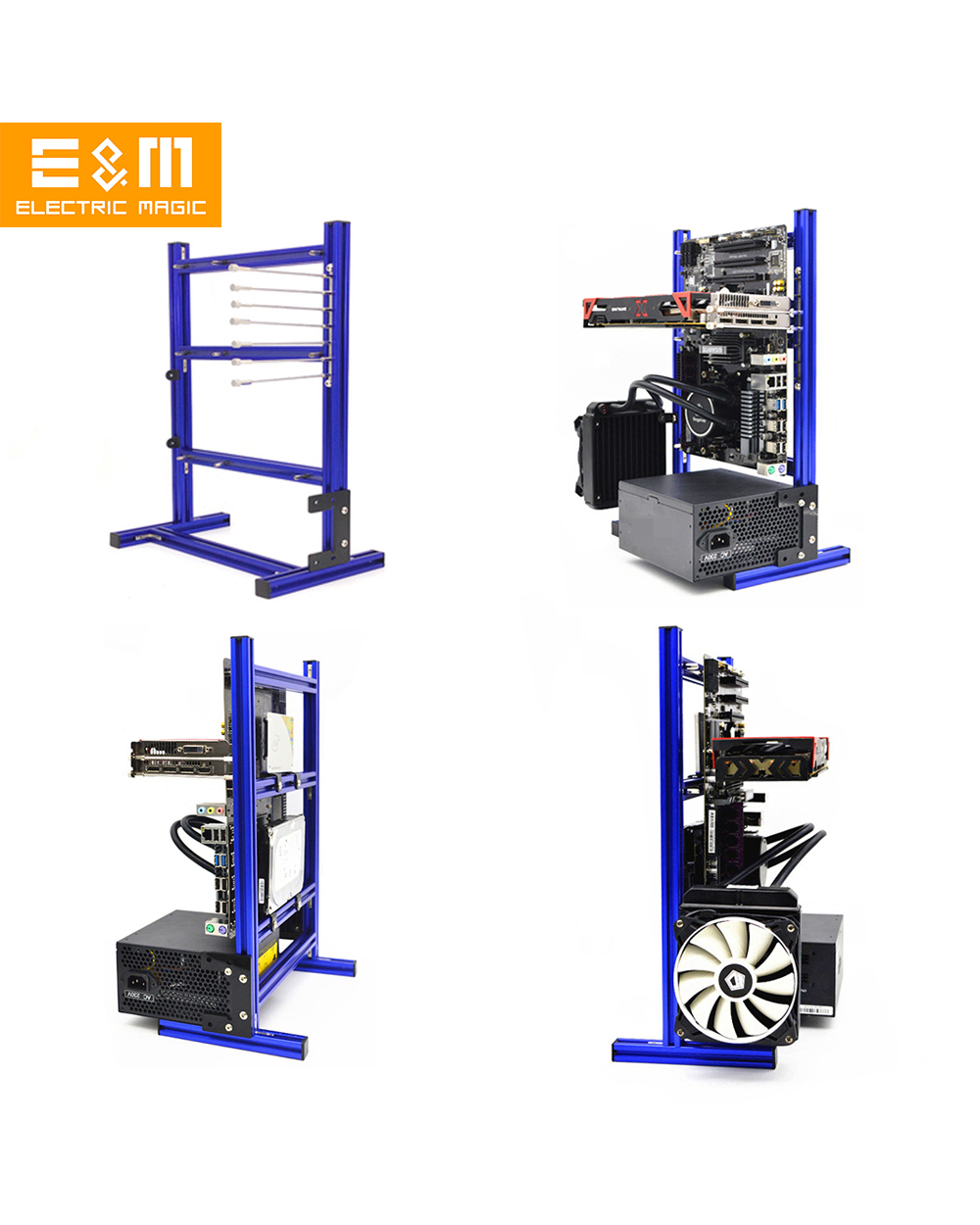 Mini Itx Matx Atx Pc Test Bench Handle Carrying Computer Water Cooling Open Frame Overclock Air Case Htpc Support Grap front-0