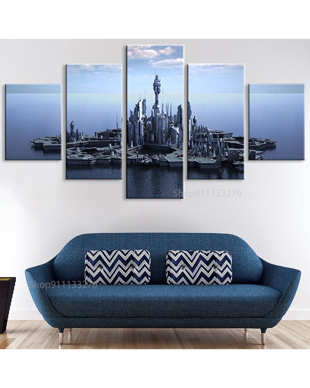 Stargate Atlantis TV Play Picture Print Scenery 5 Panel Canvas Art Wall Decor front-0