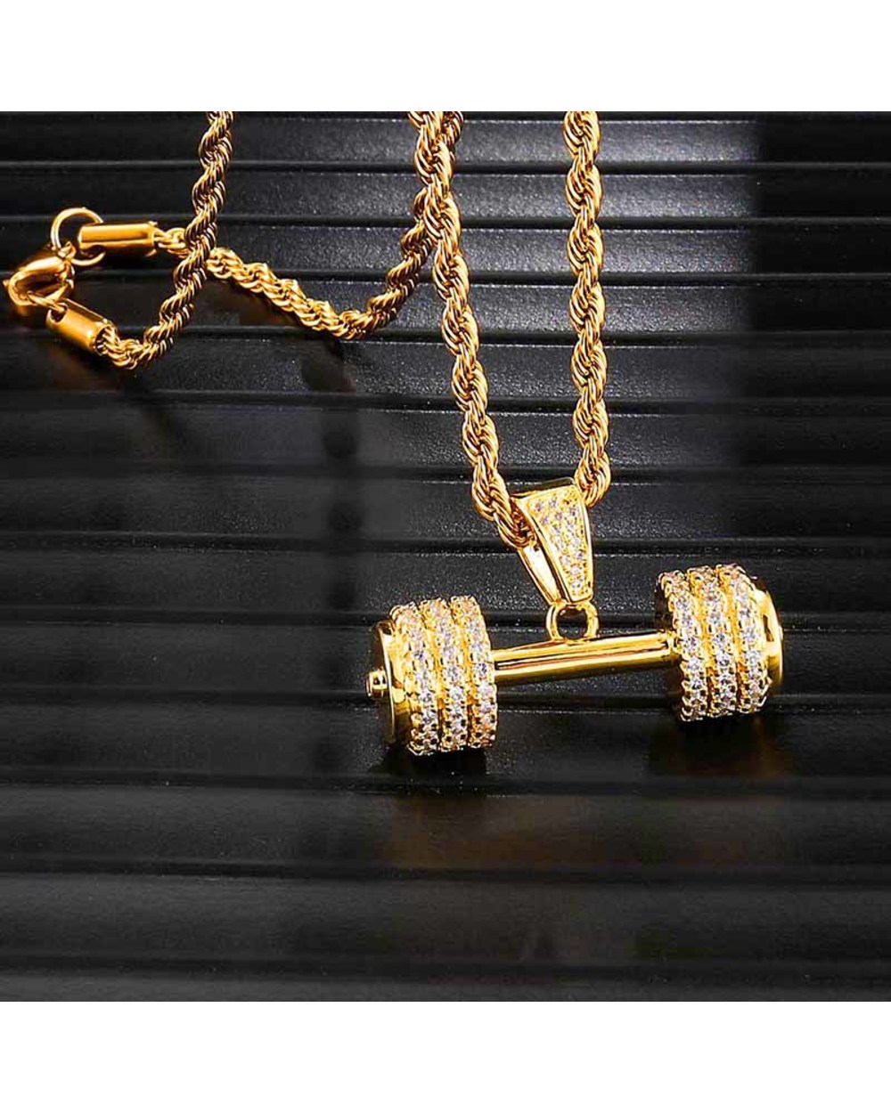 Rhinestone Rope Chain front-0