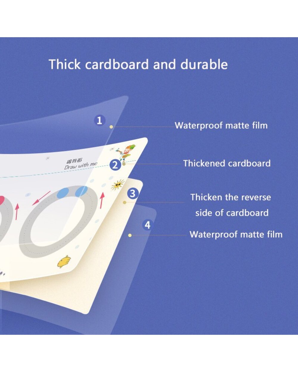 Magical Tracing Workbook Reusable Calligraphy Copybook Toddler Learning Activities For Kids Children Toys Education Sta front-3