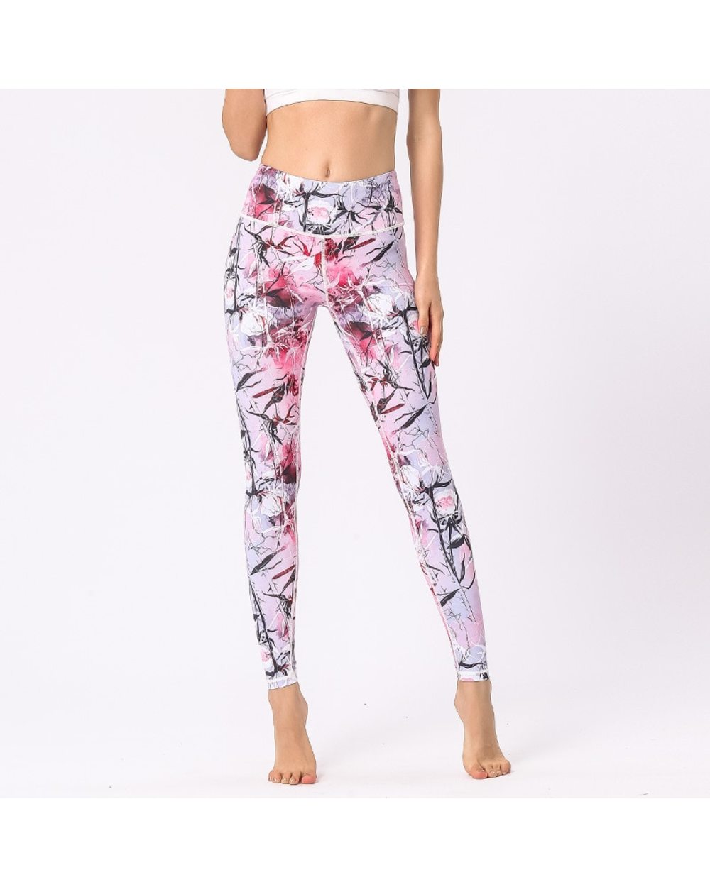 Marble Printed Yoga Pant Fashion Sports Yoga Leggings women sexy Quick Dry Skinny Running pants front-4