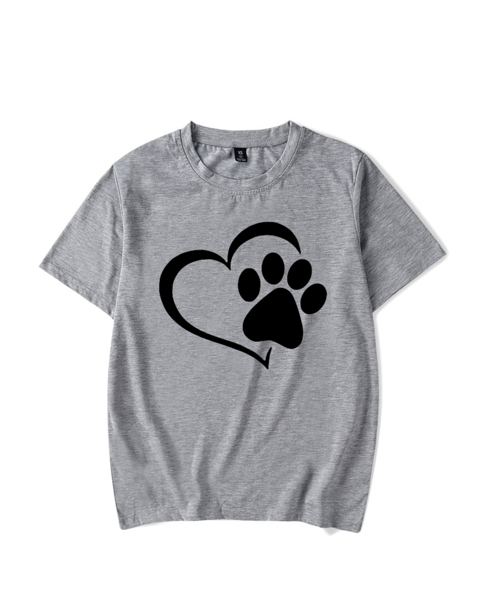 Luminous T-Shirt Women Top-Tees Clothes Graphic Dog Paw 90s Girl Harajuku Ullzang T-Shirt Female Korean-Style Shirt front-2