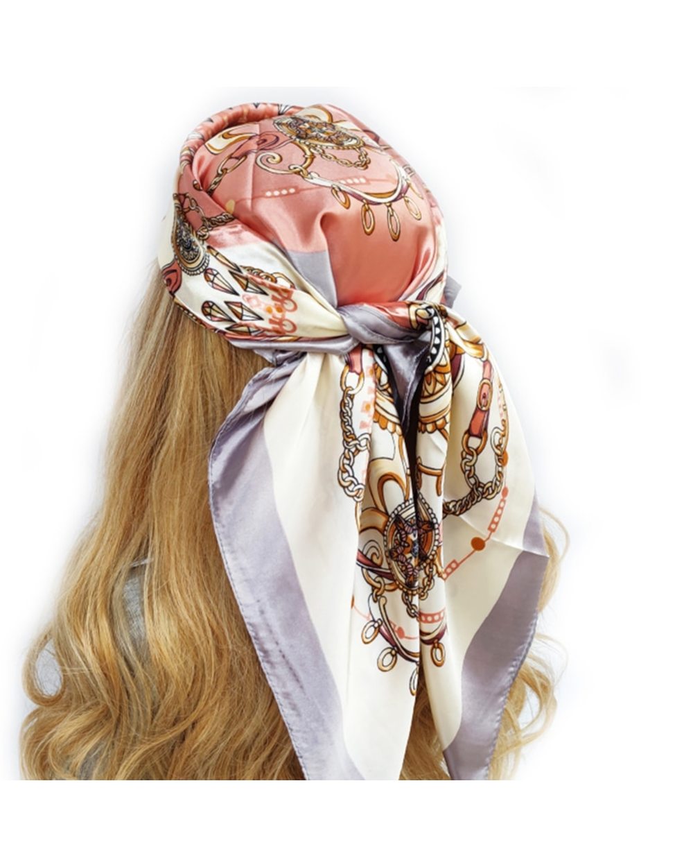 Fashion Travel 90X90cm Bandannas Popular New Style Silk Scarves Four Seasons Beach Sunscreen Shawls Luxury Print Square front-4
