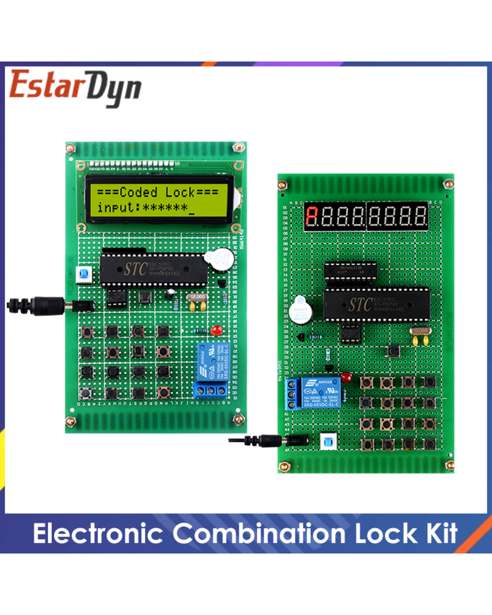 51 Mcu Electronic Password Lock Design Kit Microcontroller Electronic Code Lock Electronic Diy Kit front-0