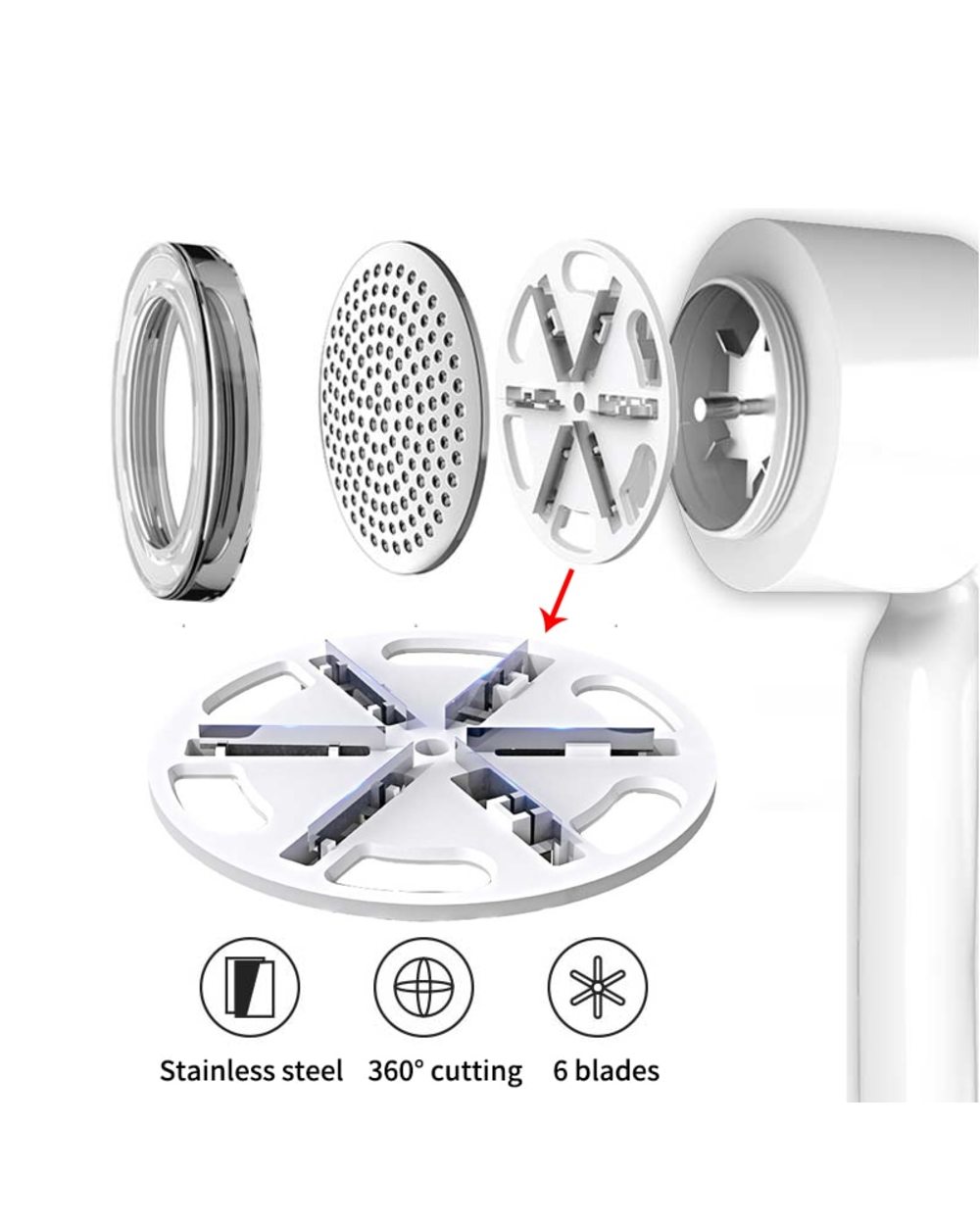 Reup Electric Lint Remover For Clothing Fuzz Pellet Remover Machine Portable Charge Sweater Fabric Shaver Removes Cloth front-5